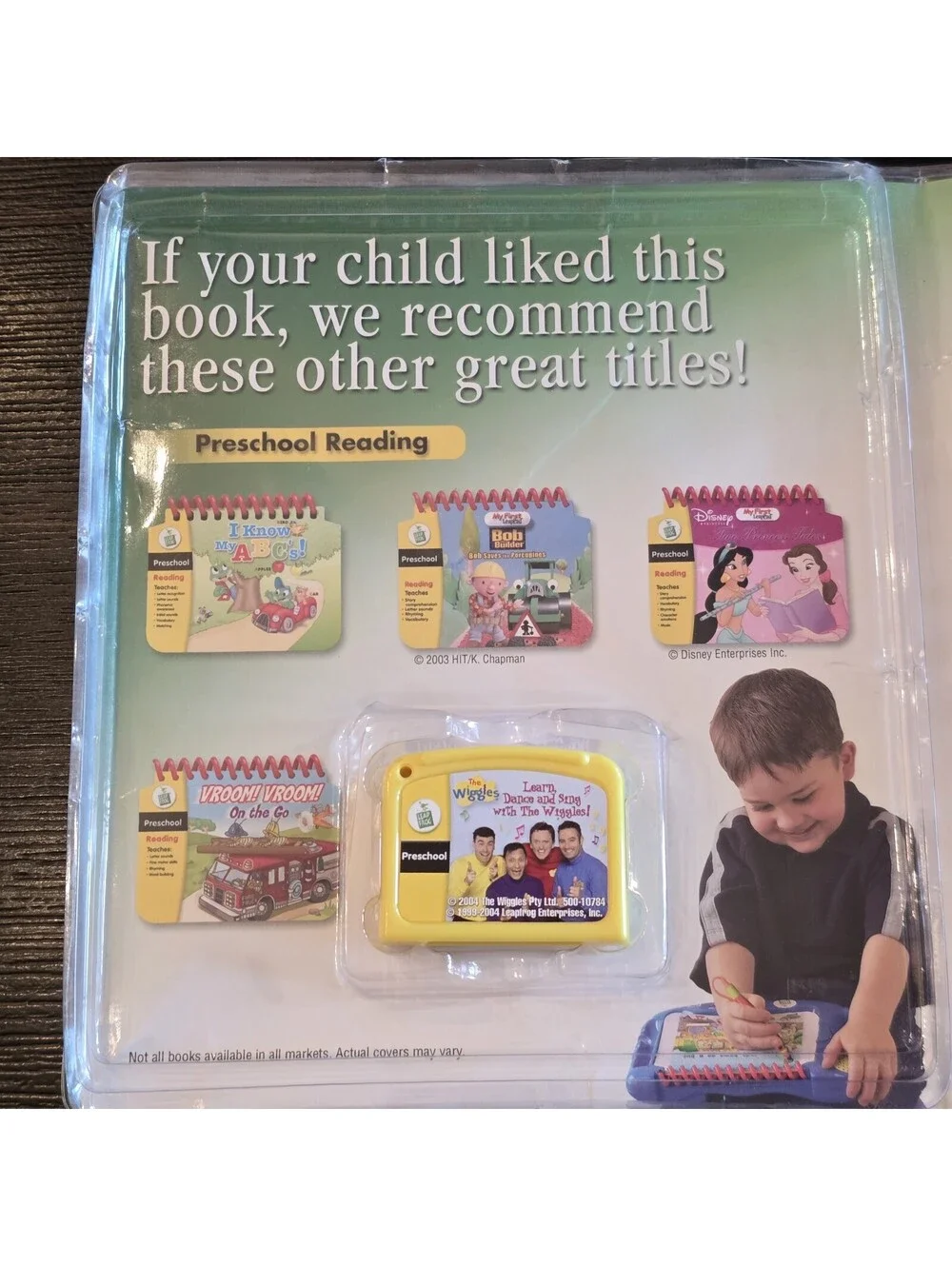 LeapFrog My First LeapPad Thomas School Trip And The Wiggles Book Cartridge Lot